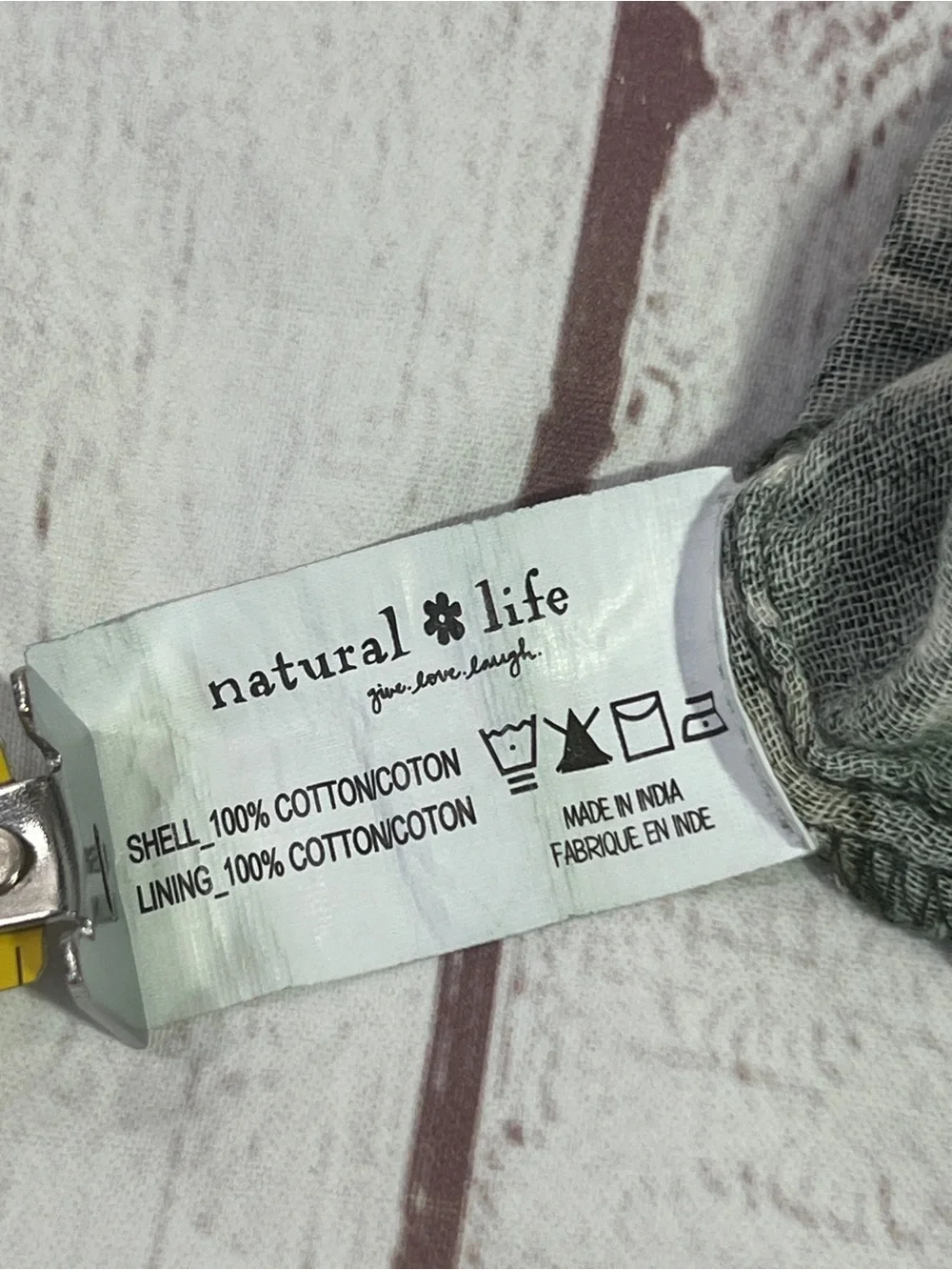 Natural Life Dakota Tie Back Mini Dress - M - overall style sleeveless floral - Picture 9 of 10